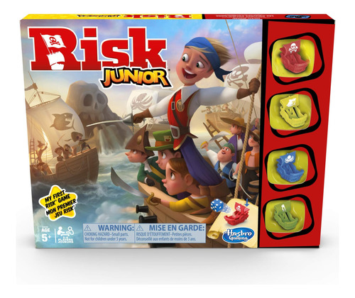 Hasbro Gaming Risk Junior: Juego De Mesa De Estrategia (una 