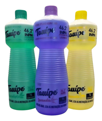 Kit 3 Tauipe Eucalipto Desinfetante Perfumado 1l