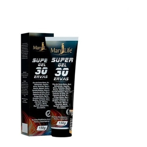 6 Uni Super Gel 30 Ervas 150g Mary Life (bisnaga)