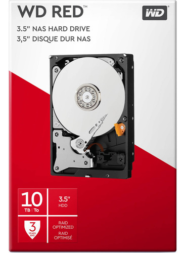 Wd 10tb Red 5400 Rpm Sata Iii 3.5  Internal Nas Hdd Retail K