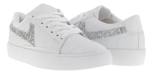 Tenis Casuales Con Brillos Moda Mujer Erez