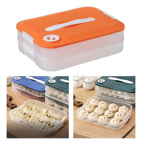 Caja De Almacenamiento De Bolas De Naranja De 2 Capas