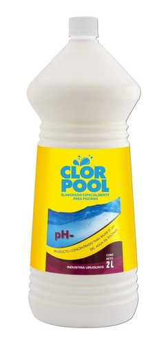 Liquido Corrector Ph- 2lts Clorpool- Ynter Industrial