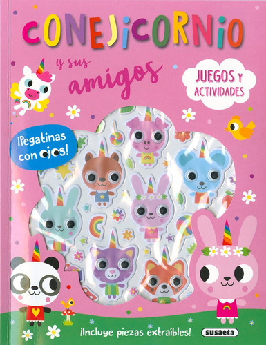 Conejicornio - Pegatinas Con Ojos, De Ediciones, Susaeta. Editorial Susaeta, Tapa Blanda En Español
