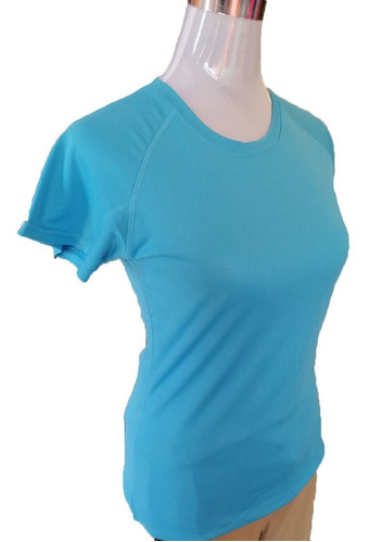 Polera Dry Fit Mujer Cuello Redondo