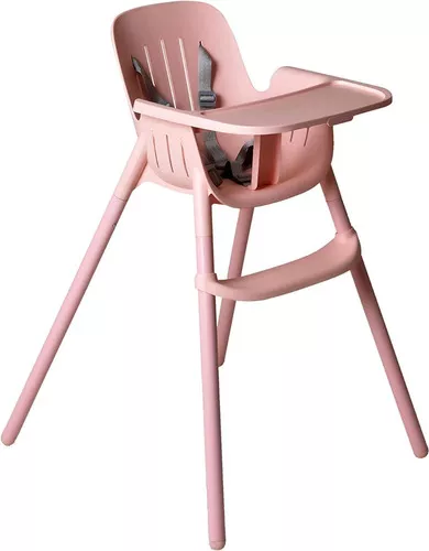 Cadeira Alimentação Bebe Reclinável Papa E Soneca Rosa +6m