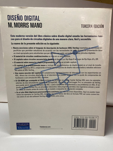 Diseño Digital Morris Mano Tercera Edición (Usado)