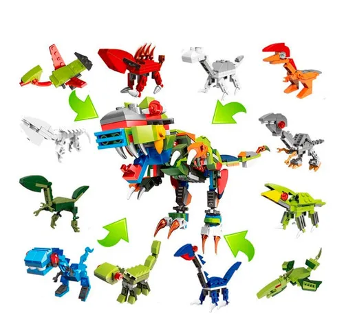 Pack Caja De 24 Dinosaurios Bloques Tipo Lego Dinosaur T rex