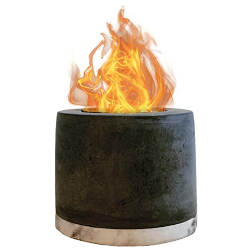 Concrete Tabletop Fire Pit - Ethanol Fire Pit, Fire Bow...