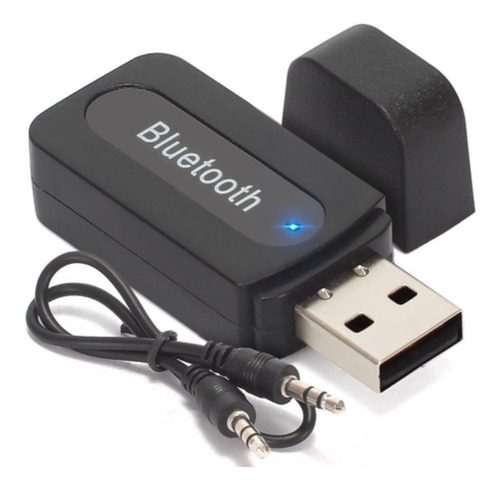Imagem 1 de 5 de Adaptador Receptor De Sinal Bluetooth Usb P2 Som Pc Auxiliar