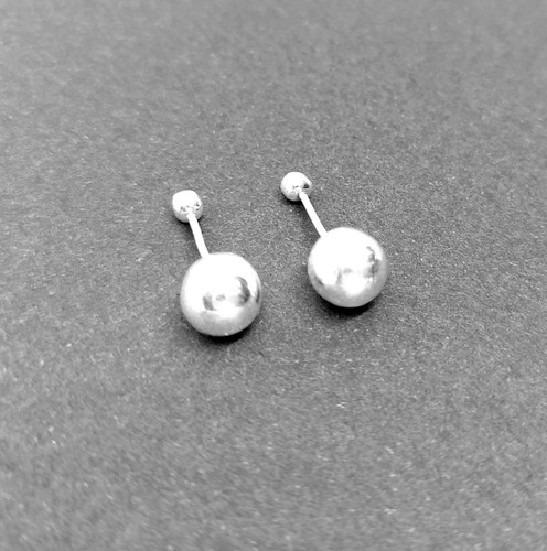 Aretes Broqueles Dormilona En Plata Ley 925 4 Mm