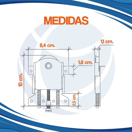 Kit Rueda 4 Patin 4 Placard Puerta Corredizo Greenway