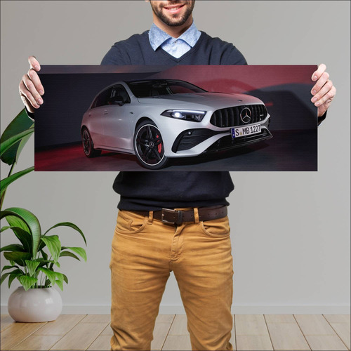 Cuadro 30x80cm Auto 2022 Mercedes Amg A 35 Auto 580