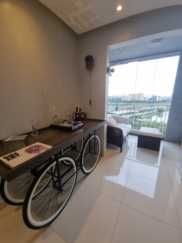 Lindo Apto 70m² No Quartier Residence Jaguaré, 100% Mobiliado, Vista Usp 16º Andar, 2 Vagas