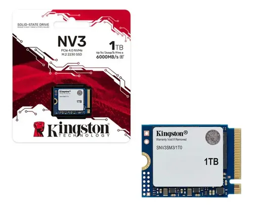 Ssd 1tb M.2 Nvme Kingston Nv3 Mini Pci-e Gen 4.0 Formato M.2 2230