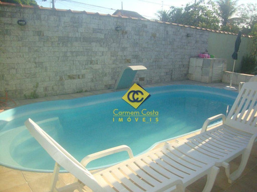 Linda Casa Linear Independente De Terreno Inteiro Com Espaço Gourmet E Piscina No Bairro Recreio Em Rio Das Ostras!! - Ca2070