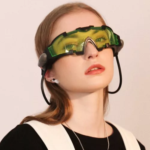 Uten Gafas de visión nocturna para niños, gafas de banda elástica ajustable  con haces de luz LED, equipo espía con luces abatibles, lente verde, juego