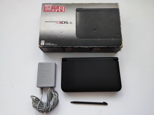 Consola Nintendo 3ds Xl Negra + 128gb Programada Con Juegos