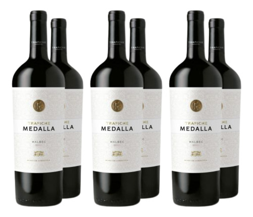 Vino Tinto Trapiche Medalla Malbec Pack X 6