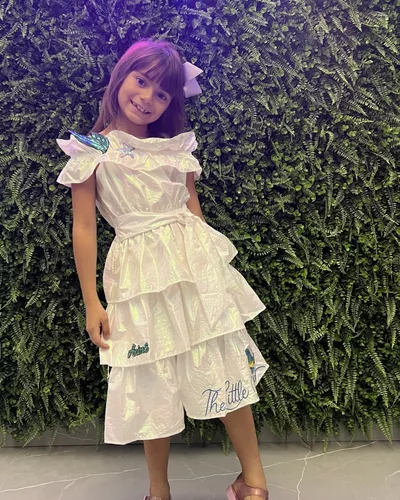 Vestido Infantil Princesa Sofia Pequena Sereia Ariel Luxo 1 A 3 Anos