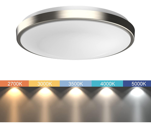 Lámpara De Techo Led Regulable, Montaje Empotrado, Interrupt