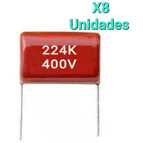 Condensadores 0.22uf 224k 400v 630v 1000v Paqte 8 Und 
