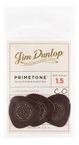 Jim Dunlop Dunlop Primetone Semicircular Liso De 15 Mm Escul
