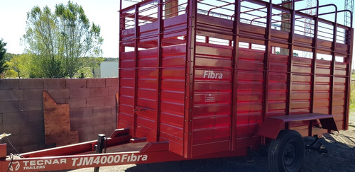 Acoplado Jaula Tecnar Tjm4000 De Fibra De Vidrio Nuevo