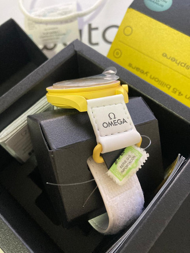 Reloj Omega X Swatch Bioceramic Mission Sun (usado) Blanco Blanco Amarillo (Usado)