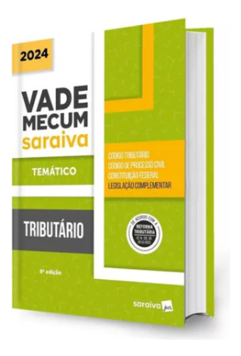 Livro Vade Mecum Tributário - Temático Saraiva - 8ª Edição 2024