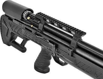 Imagen 4 de 10 de Rifle Hatsan Bull Boss Pcp Inflador Mira Luz Funda Balines