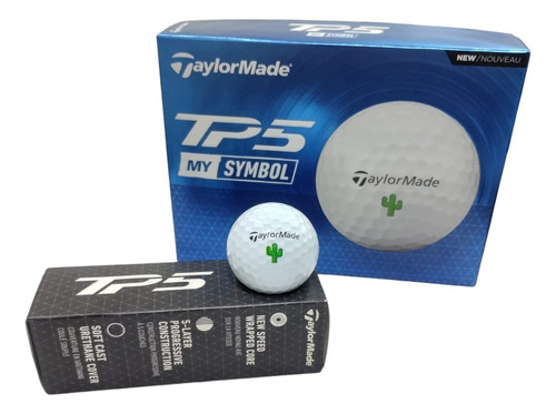 Pelotas Golf Taylormade Tp5 My Symbol Kdg Caja X12 Blancas Color Symbol Captus