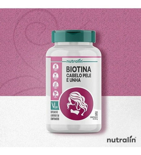 Biotina C/ B1 B2 B3 B5 B6 B9 B12 Zinco Quelado Vitamina C