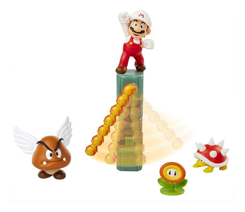 Brinquedo Set De Diorama Lava Castle Super Mario Candide