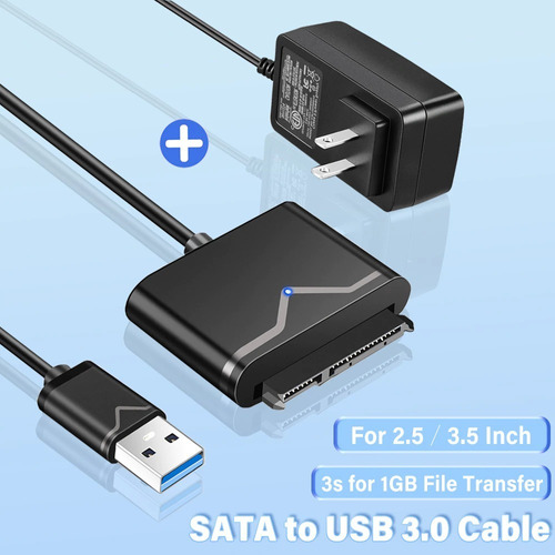 Cable - Convertidor Usb Disco Duro Externo Sata 2.5 3.0 3.5