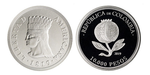 Moneda Conmemorativa 10.000 Pesos Bicentenario Colombia Unc