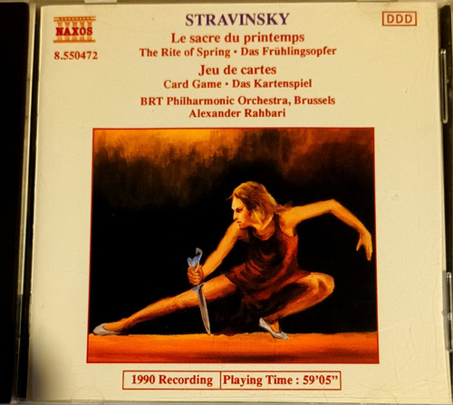 Stravinsky: La Consagración De La Primavera, Etc. Cd Nuevo!