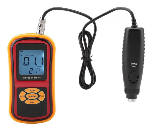 Portable Equipped Two Probe Vibration Meter Lcd Display