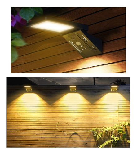 Lámpara De Pared Solar Led Con Control Remoto 300w