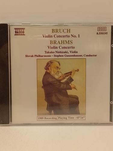 Bruch / Brahms Violín Concerto Cd Nuevo 