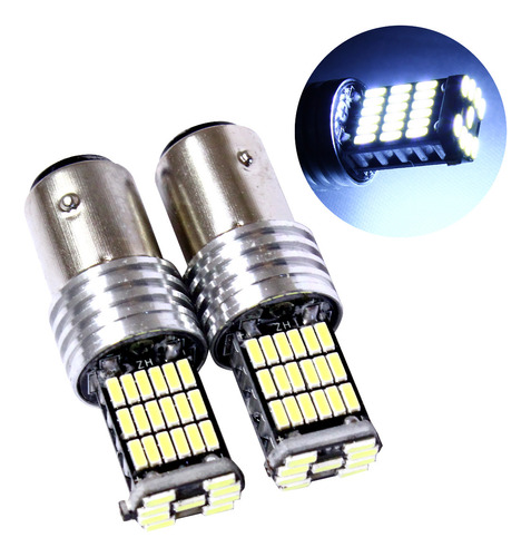 Foco De Led 1157 45smd 12v-24v Blanco Fijo/strobo Ds