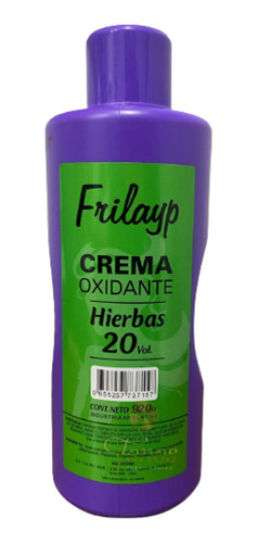 Frilayp Crema Oxidante 20 Vol Coloración X 920 Cc