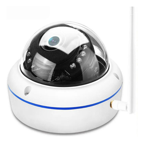 Câmera Ip Wi-fi, Detecção De Movimento, Cúpula, Olho D Peixe Cor Branco