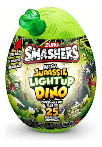 Smashers Jurassic Light Dino Verde F01287 - Fun