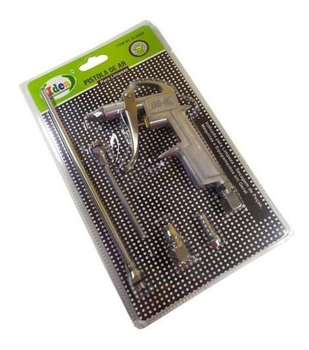 Imagem 1 de 2 de Pistola De Ar Em Metal C/ 02 Bicos - Idea 9292