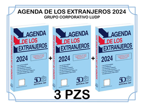Agenda De Los Extranjeros 2024 (3 Piezas).