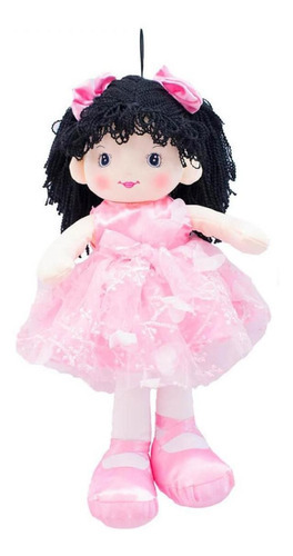 Fofy Toys Boneca Bailarina Vestido Rosa 48Cm
