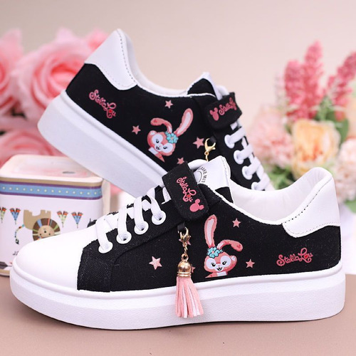 Zapatos Casuales De Lona Sanrio Kuromi For Niñas 2023