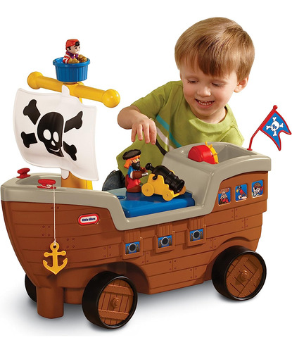 Little Tikes Toy Pirate Ship Toy-barco De Viaje Para Niños C