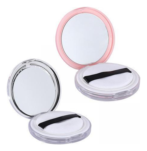 2 Contenedor De Polvo Compacto De 2 Uds Con De Malla De